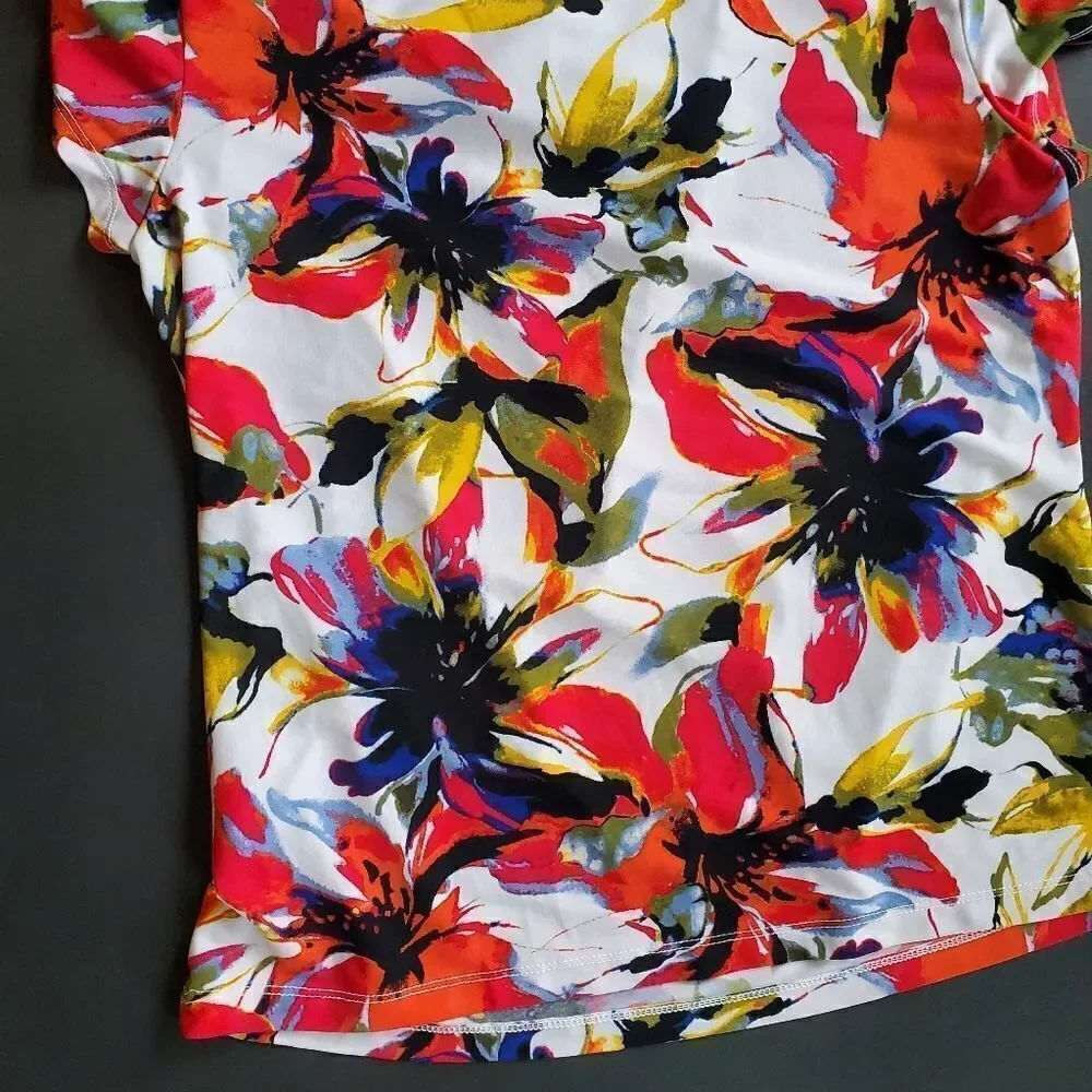 212 collection Multi Floral Print Blouse - Picture 8 of 10